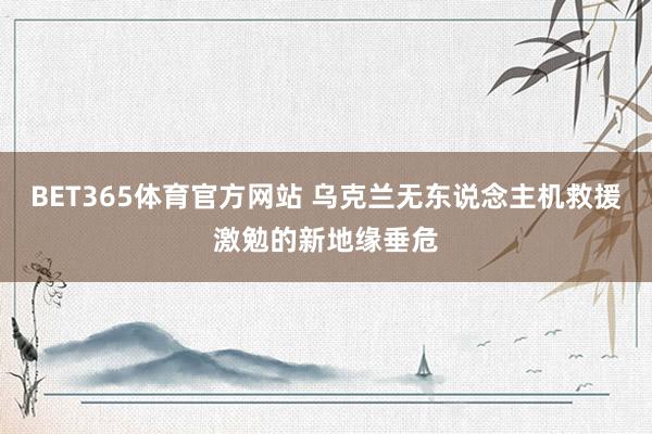 BET365体育官方网站 乌克兰无东说念主机救援激勉的新地缘垂危